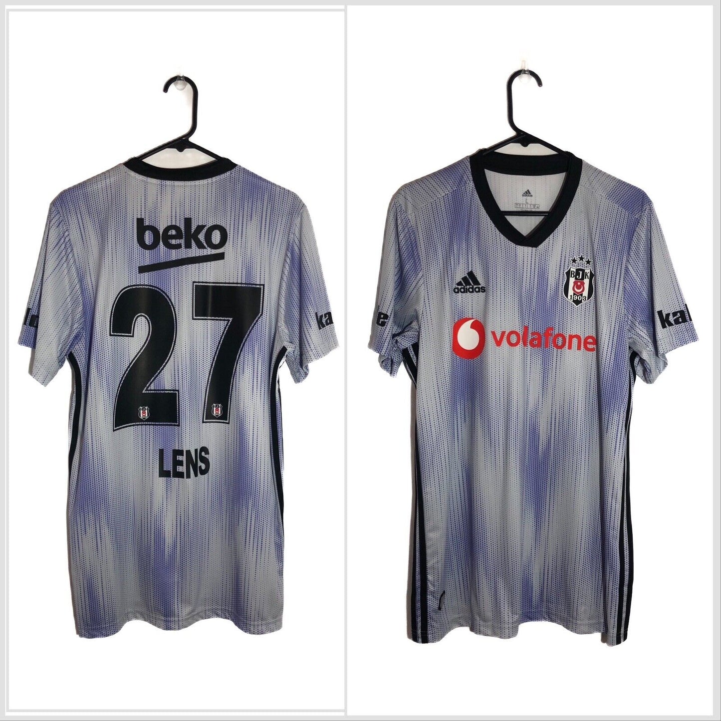 Lens 27 Besiktas Medium 3rd 2019 20 Shirt Adidas Excellent Condition Dx3697