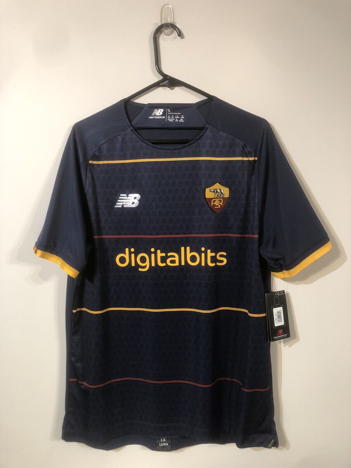 El Shaarawy #23 AS Roma 4th 2021/22 Large Football Shirt New Balance BNWT