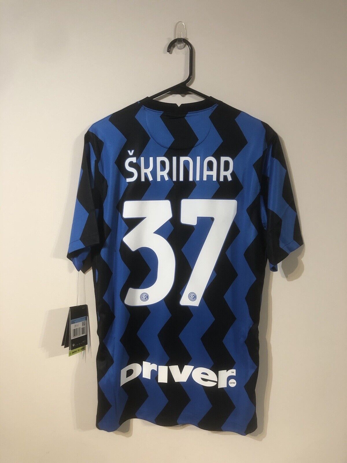 Skriniar #37 Inter Milan 2020/21 Home Medium Shirt Nike BNWT