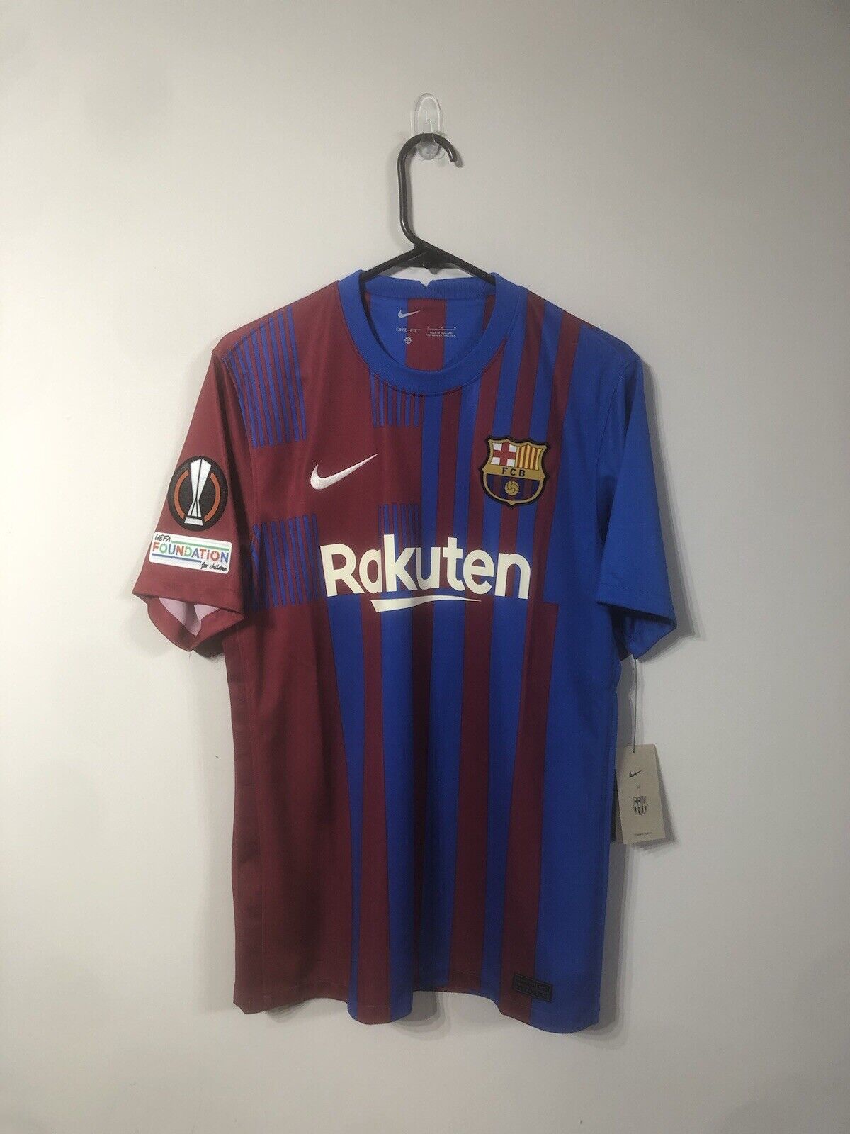 Pedri #16 Barcelona Medium 2021/22 Euro Home BNWT CV7891-428