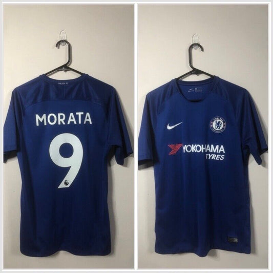 Morata #9 Chelsea Medium 2017/18 Home Shirt Nike Excellent Condition
