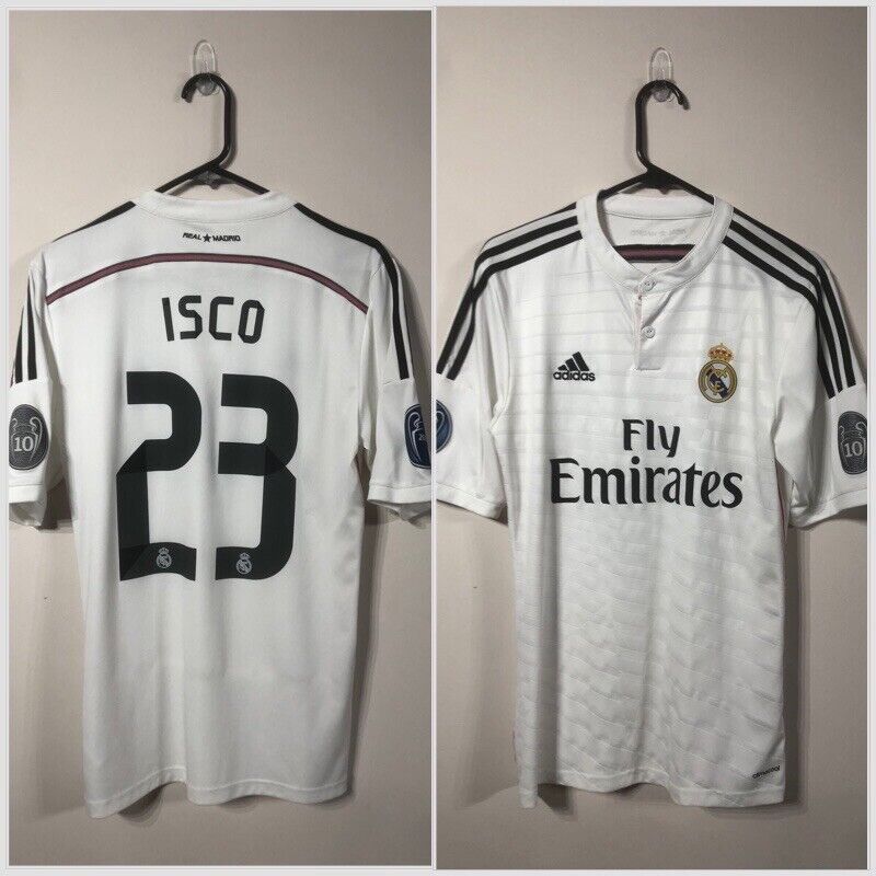 Isco #23 2014/15 Real Madrid Small Home CL Shirt Excellent Condition M38202