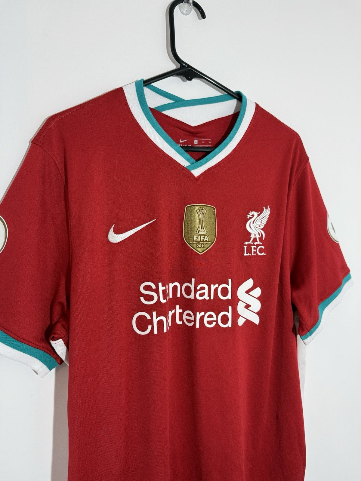 Liverpool Virgil #4 2020/21 XL WCC Home Shirt Excellent Condition CZ2636-687