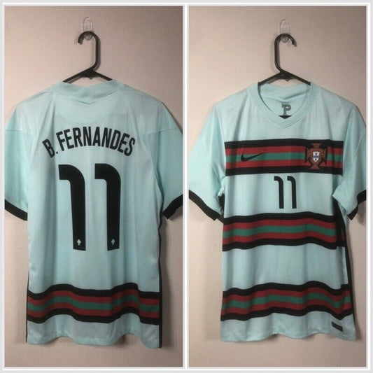 B. Fernandes #11 Portugal 2020 Away Large Shirt Nike Excellent Condition