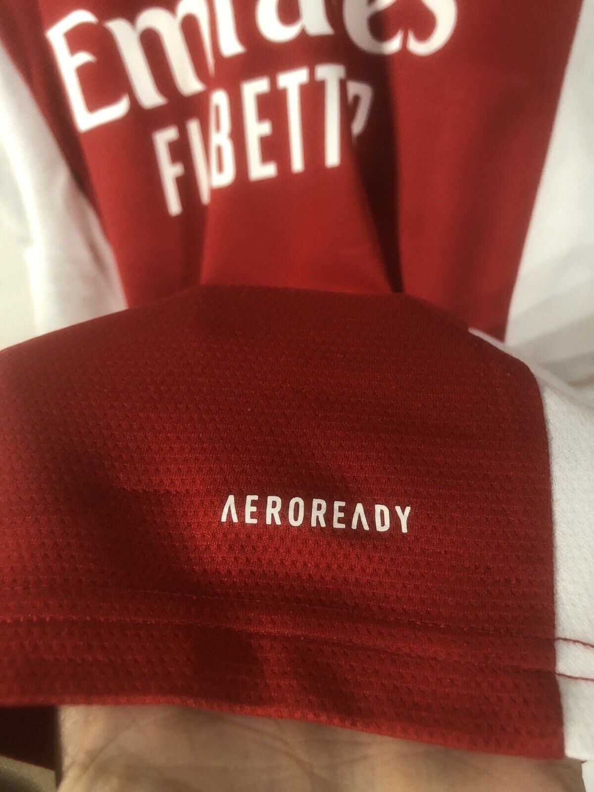 White #4 Arsenal Home 2021/22 Large Shirt Adidas Excellent Condition GM0217