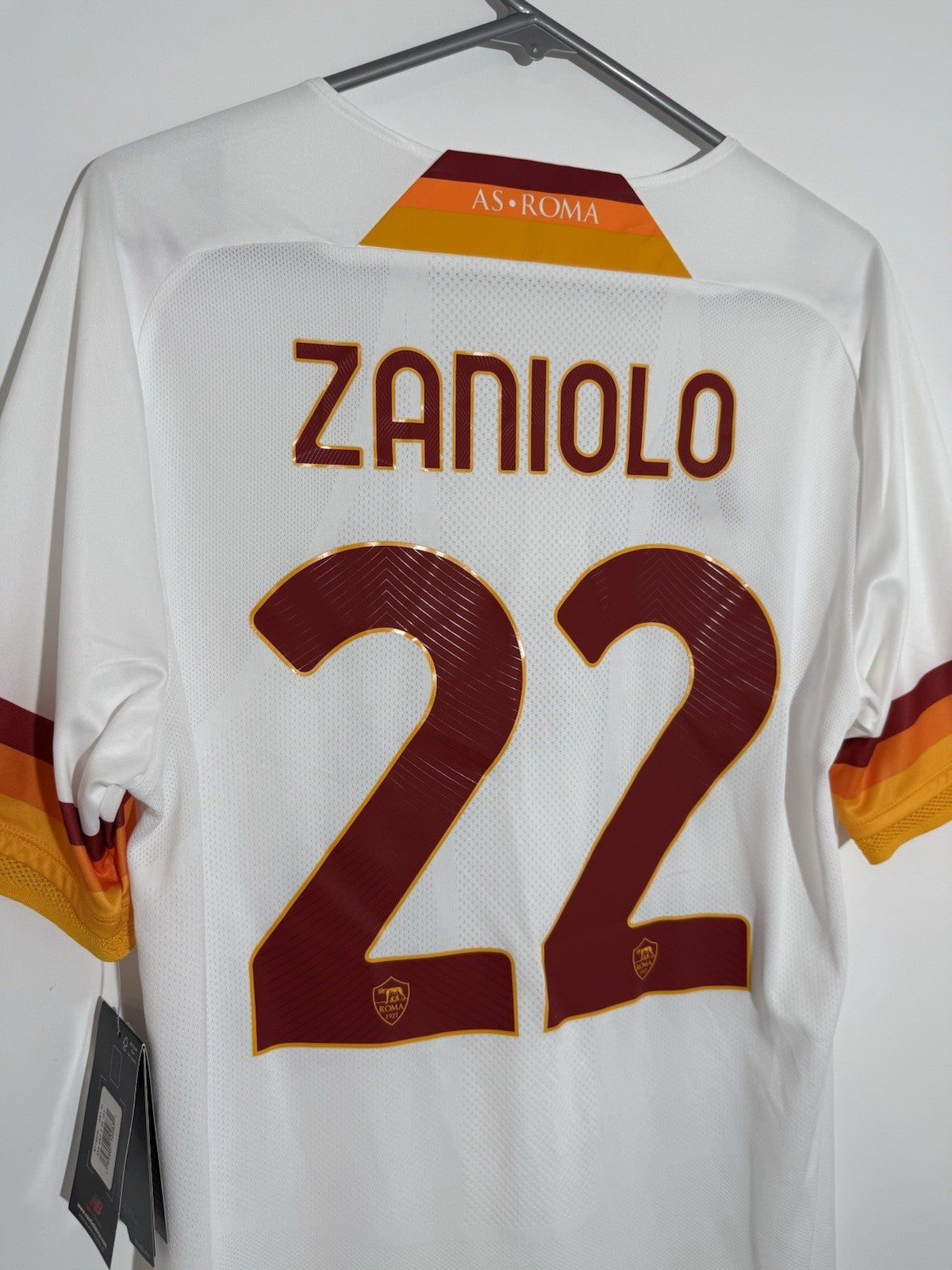 AS Roma Zaniolo #22 2021/22 XL Away Authentic Shirt New Balance BNWT MT130235