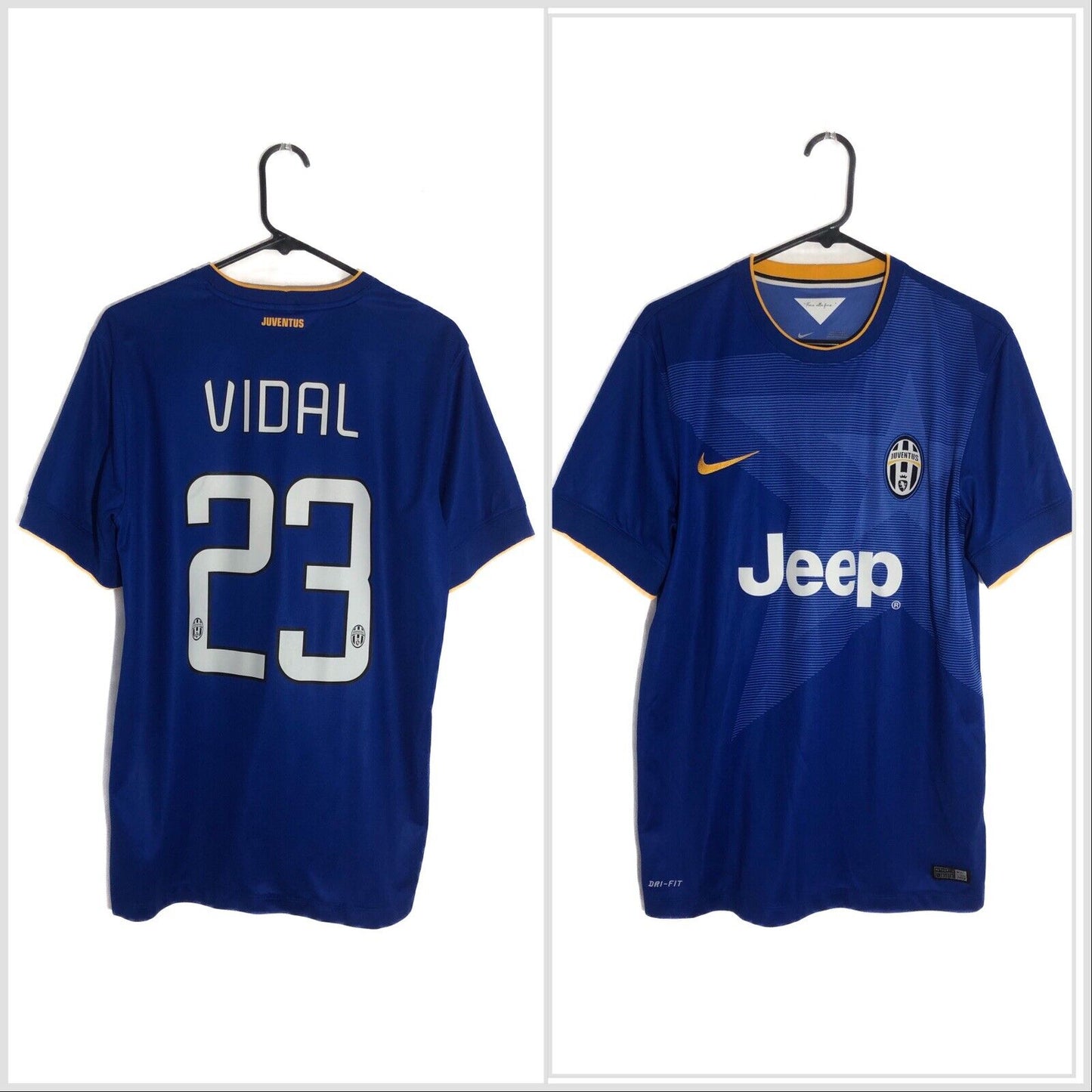 Vidal 23 Juventus 2014 15 Medium Away Shirt Excellent Condition 611078 472