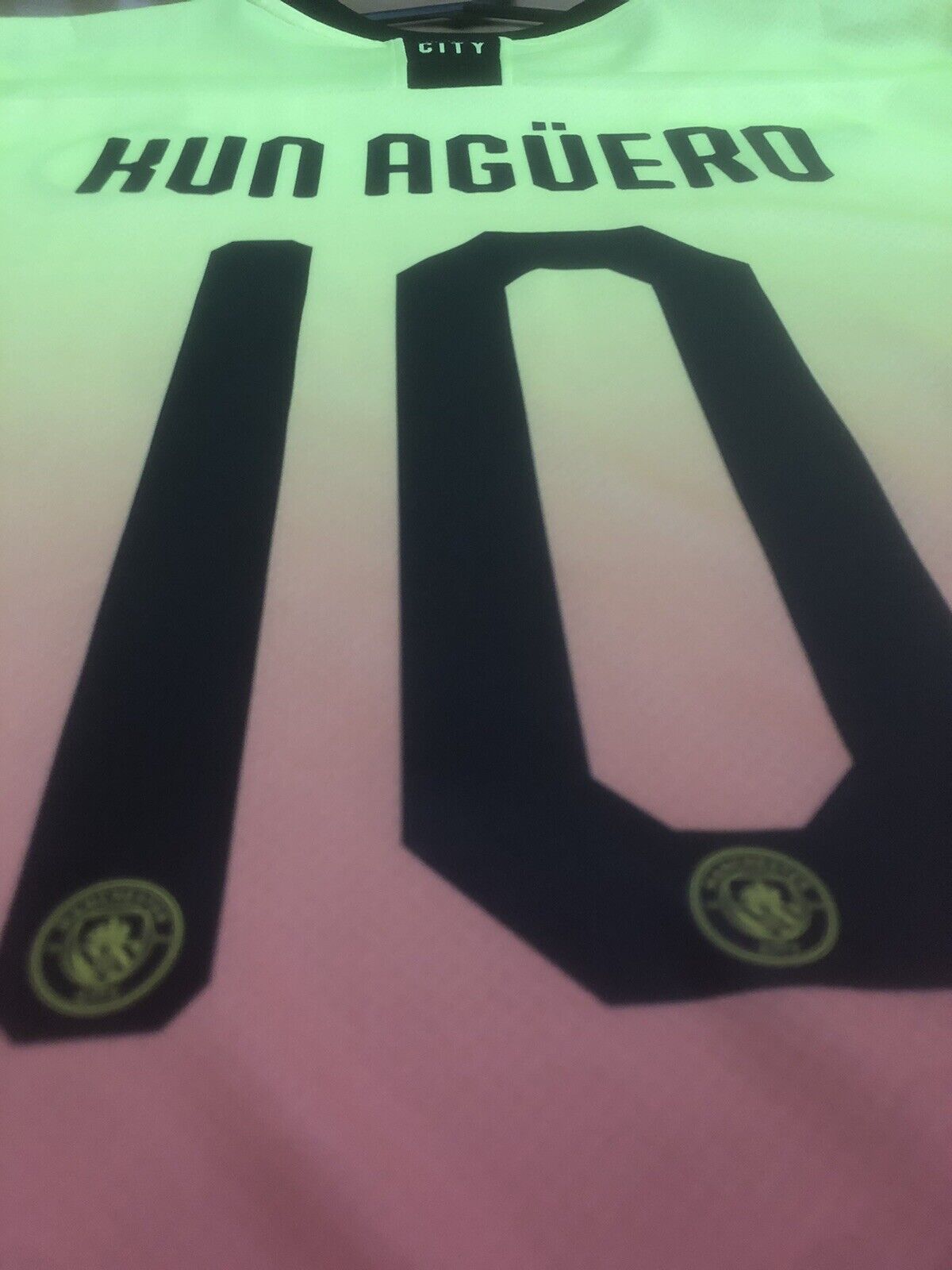 Kun Aguero Manchester City 2019 20 Xl CL 3rd Excellent Condition 755594 03