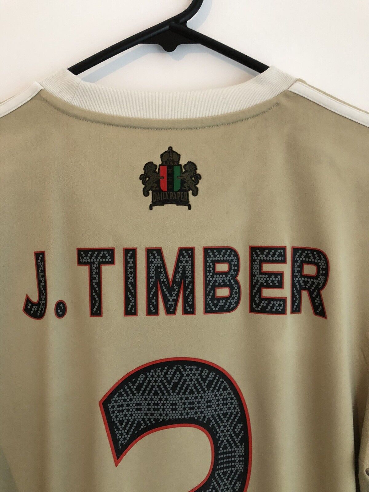 J Timber #2 Ajax Amsterdam Daily Paper Medium 2021/22 3rd Excellent Condition HG1393