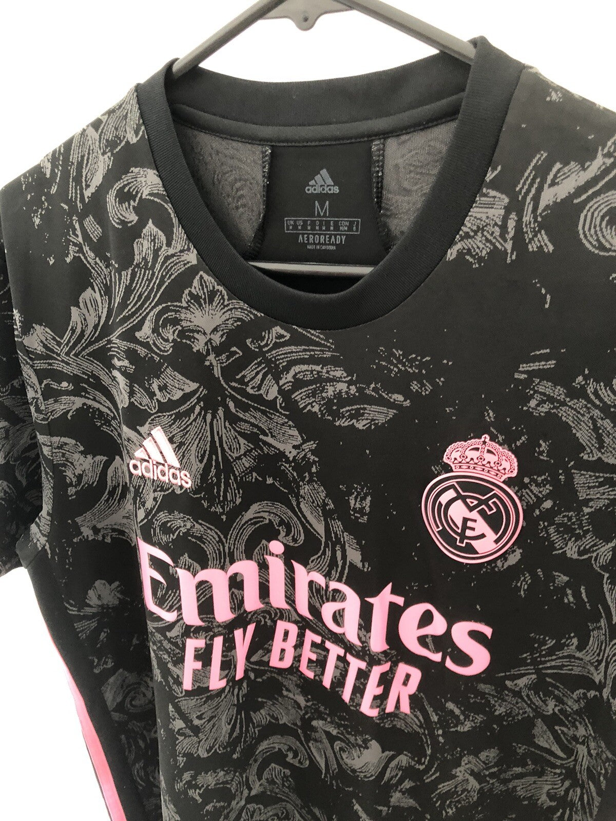 Vini Jr #20 Real Madrid 2020/21 Medium 3rd Shirt Excellent Condition GE0933