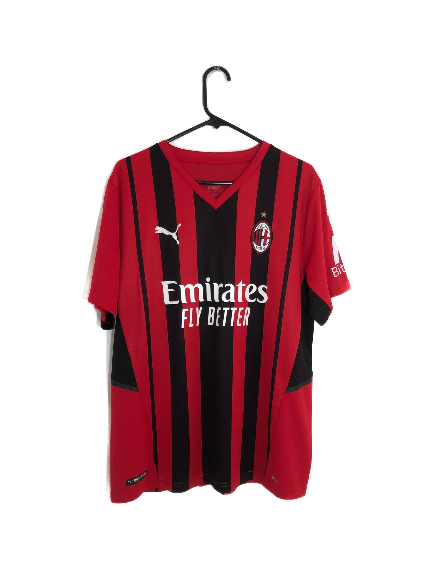 Tomori #23 AC Milan Large 2021/22 Home Shirt Puma Excellent Condition 759122-01