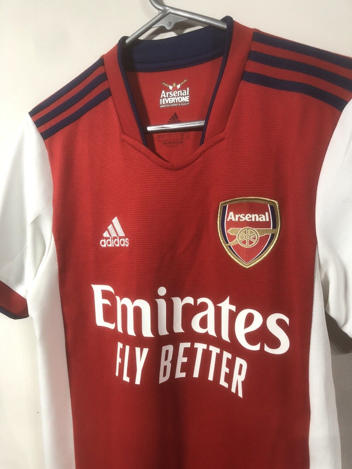 Saka #7 Arsenal 2021/22 Small Home Shirt Adidas Excellent Condition GM0217