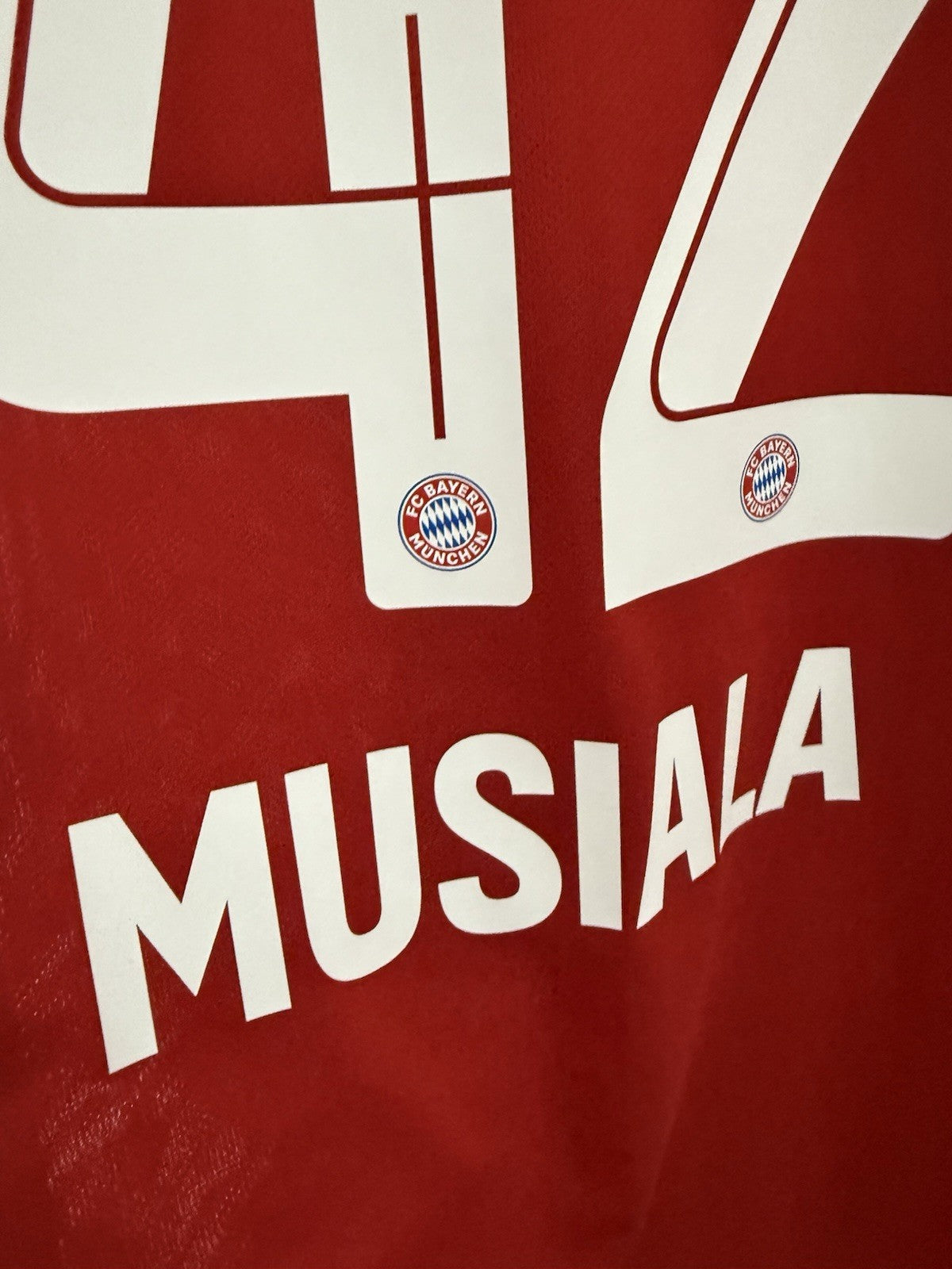 Bayern Munich Musiala #42 2021/22 Medium Home WCC Excellent Condition GM5313