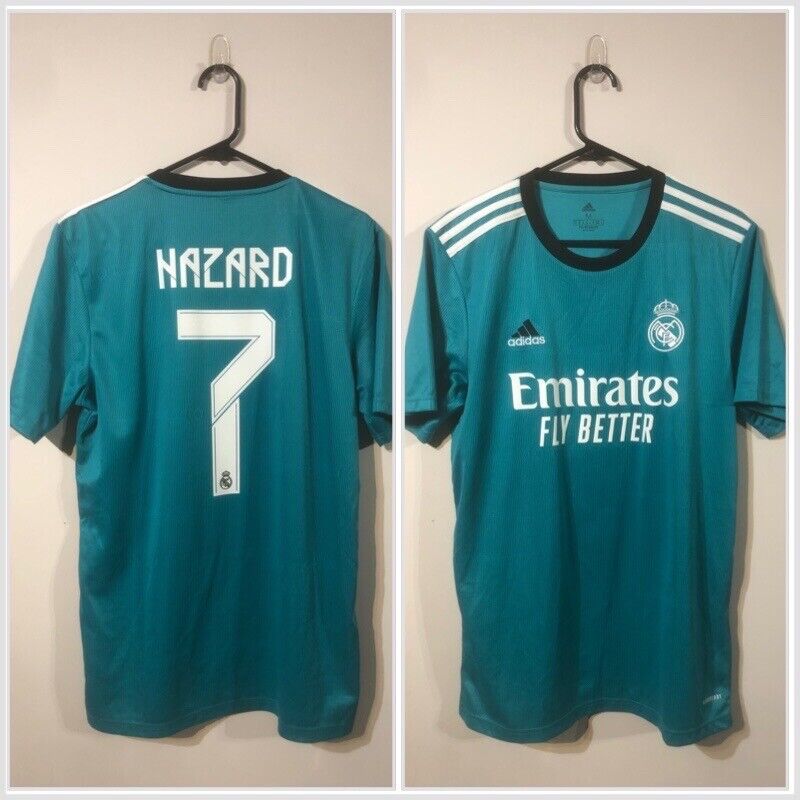 Hazard #7 Real Madrid 2021/22 Medium 3rd Shirt Excellent Condition