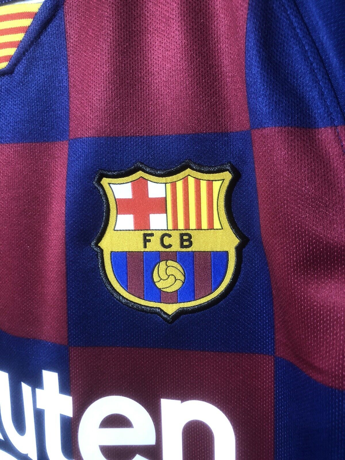Suarez #9 Barcelona Medium 2019/20 Home Football Shirt Nike Excellent Condition