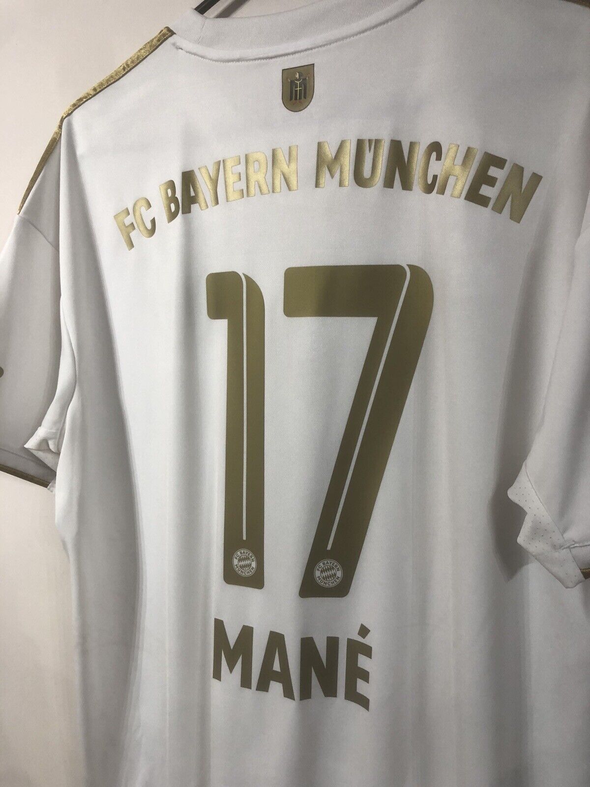 Mane 17 Bayern Munich 2022 23 Large Away Shirt Excellent Condition Hi3886