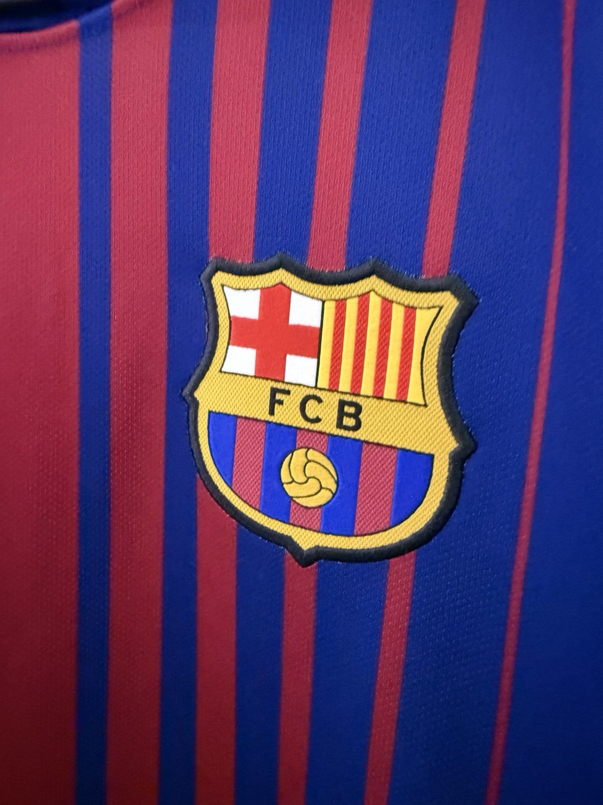 Barcelona O. Dembele #11 2017/18 Large Home Shirt Excellent Condition 847255-460