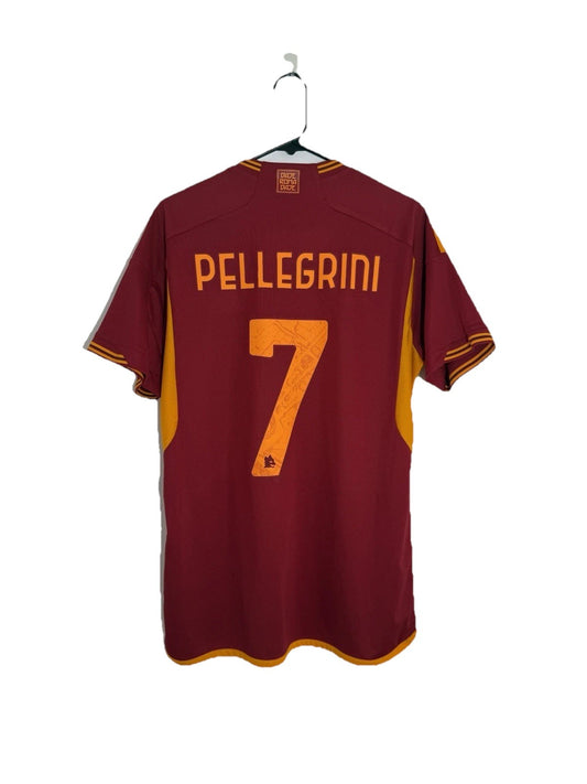 AS Roma Pellegrini #7 2023/24 Large Home Shirt Excellent Condition IK7166