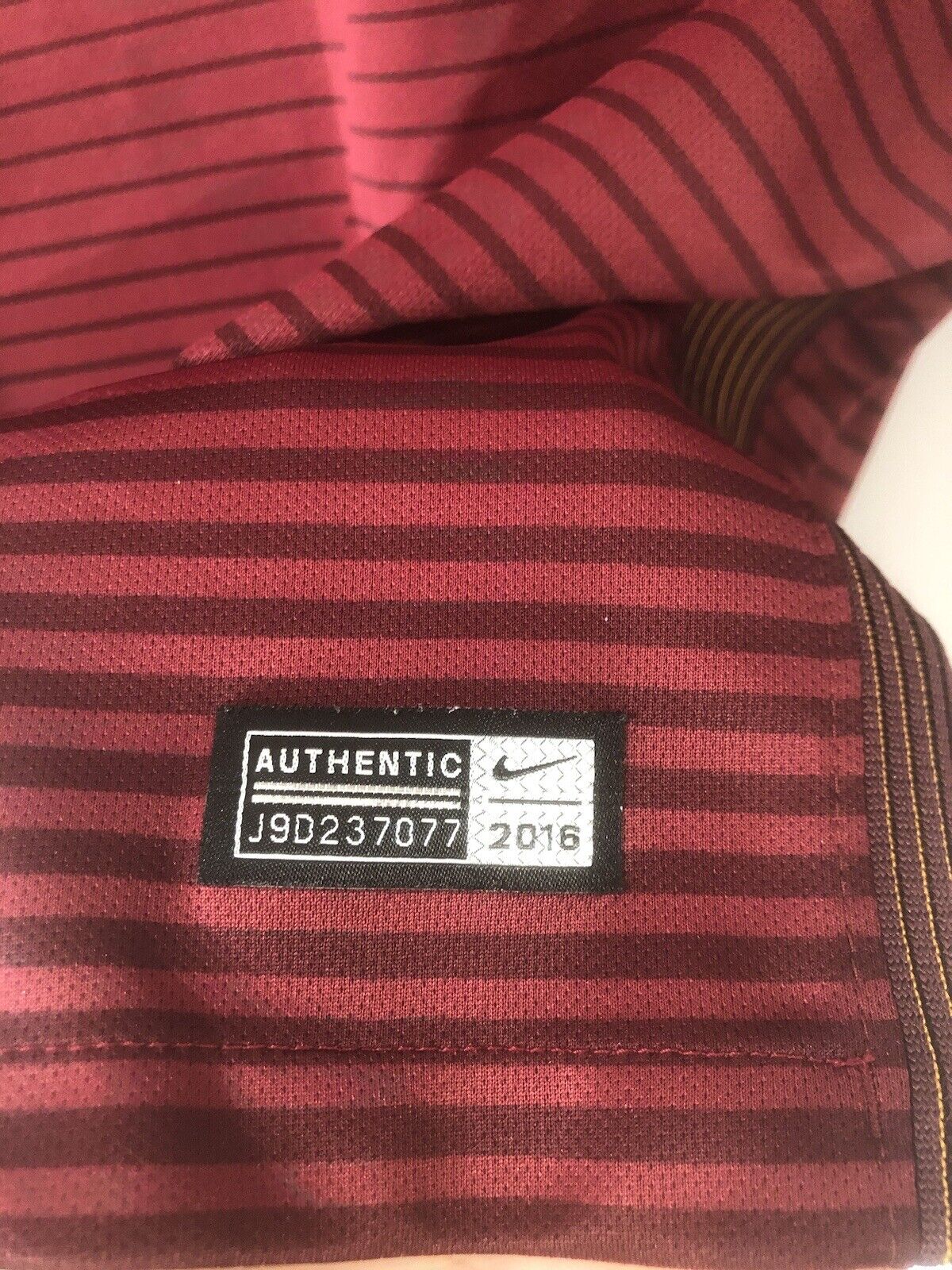 Perotti #8 AS Roma 2016/17 Small Home Football Shirt Nike Very Good Condition