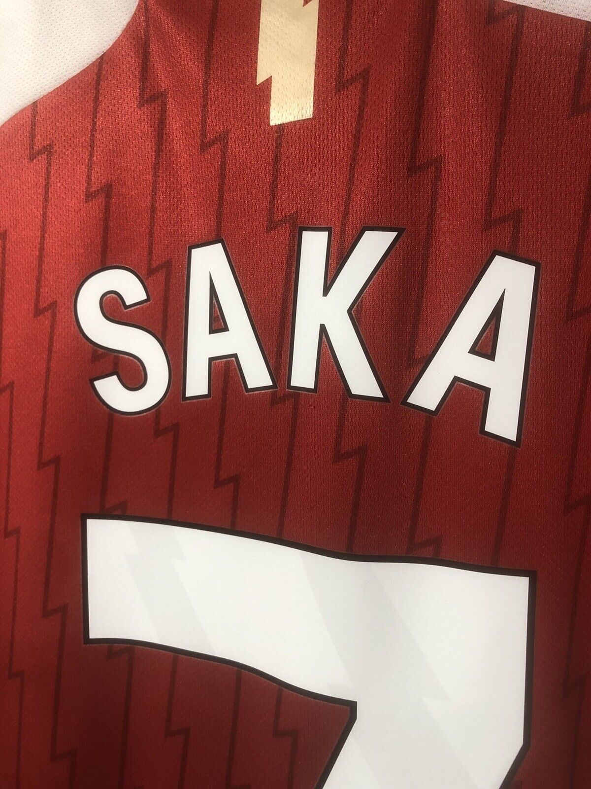 Saka #7 Arsenal 2023/24 Medium Home Shirt Adidas Excellent Condition HR6929