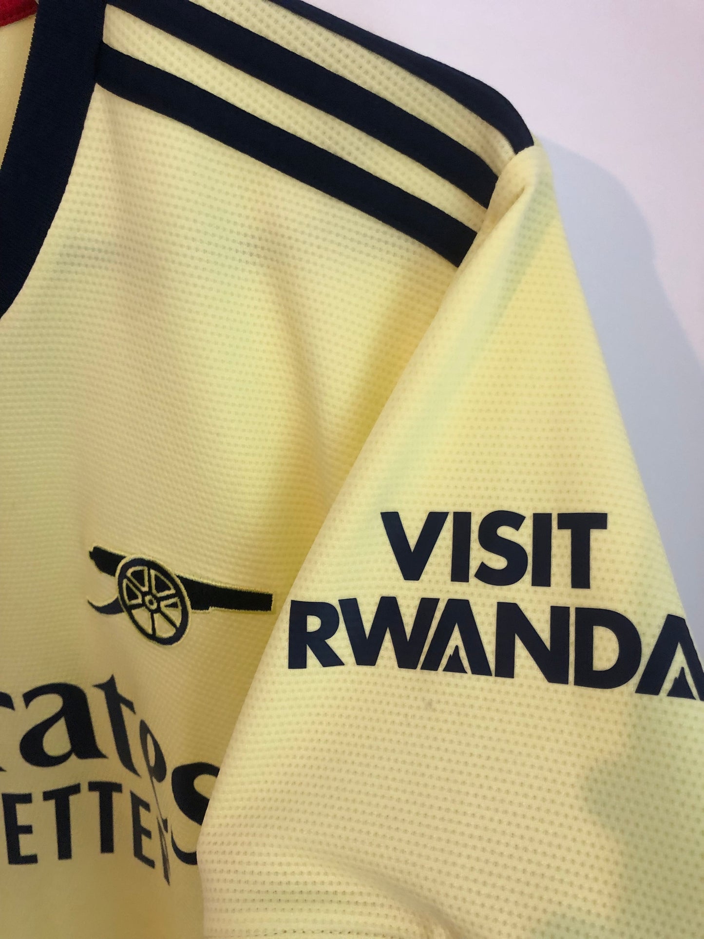 White #4 Arsenal Away 2021/22 Large Shirt Adidas Excellent Condition GM0218