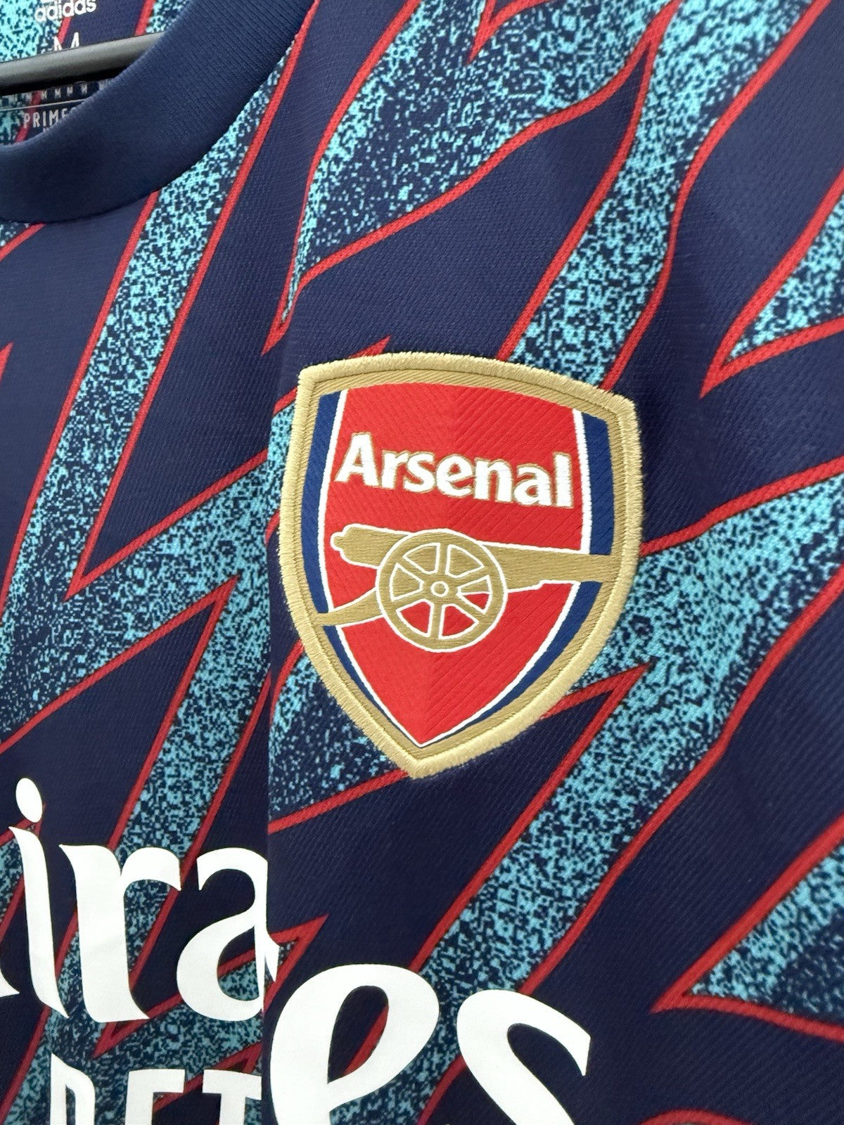 Arsenal Saka #7 2021/22 Medium 3rd Shirt Adidas Excellent Condition GM0213