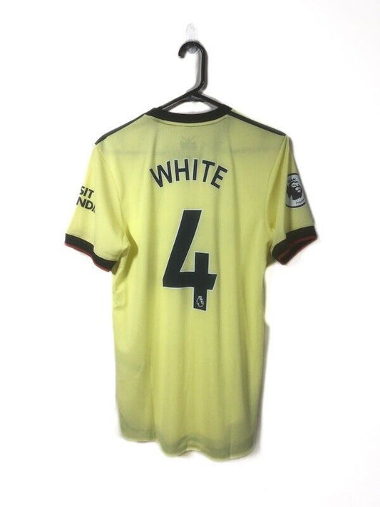 White #4 Arsenal Authentic Away 2021/22 Small Shirt BNWT GM0219