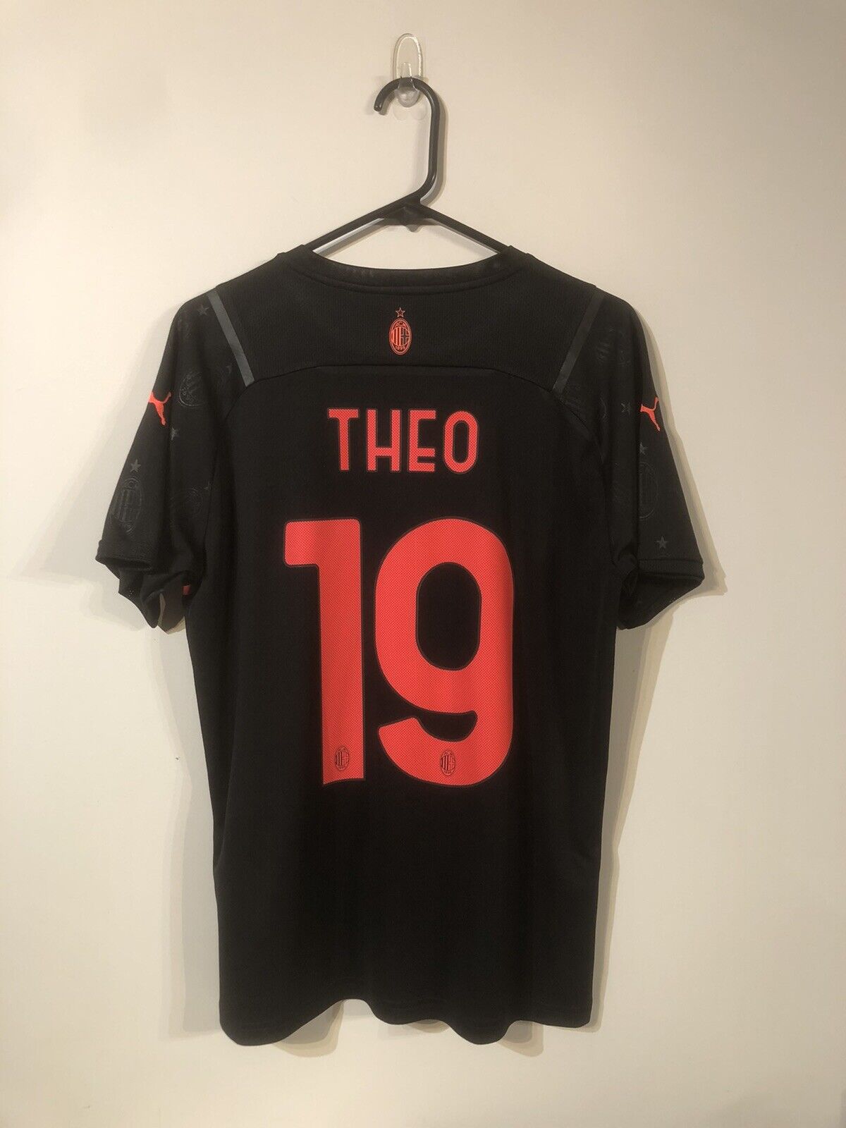 Theo #19 AC Milan Medium 2021/22 3rd Football Shirt Puma BNWT