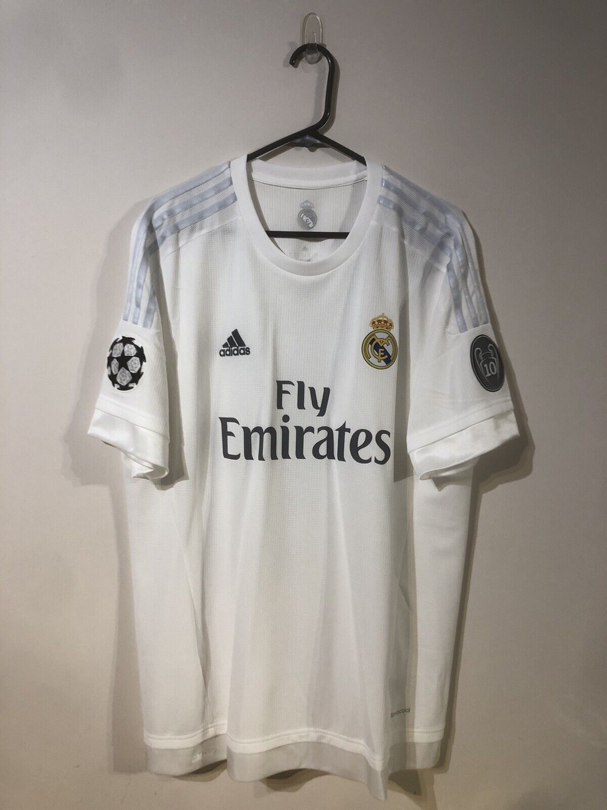 Ronaldo #7 BNWT Real Madrid 2015/16 X-Large Champions League Final Home Shirt