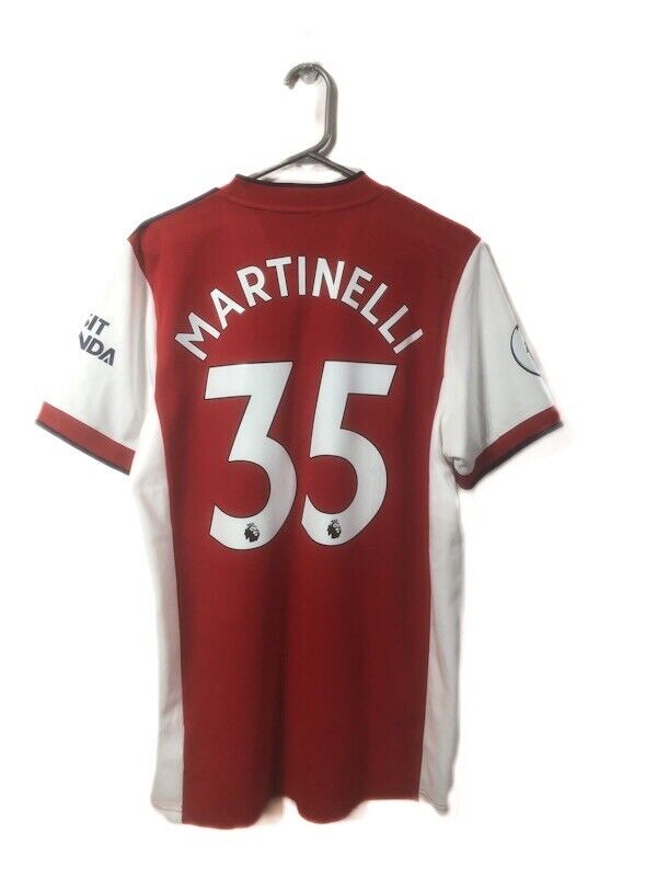 Martinelli #35 Arsenal Home 2021/22 Large Shirt Adidas Excellent Condition GM0217