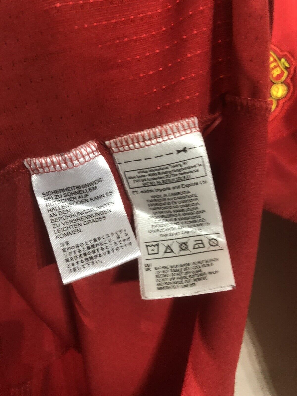 Ibrahimovic #10 Manchester United 2017/18 Home Medium Excellent Condition AZ7586