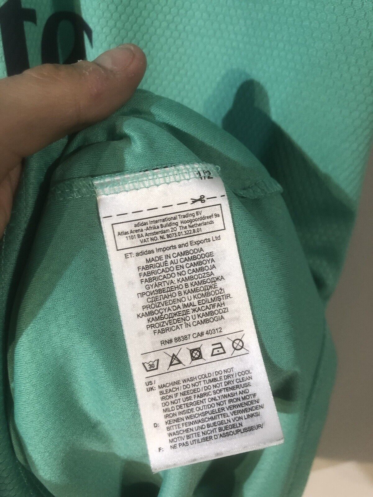 Benezma #9 Real Madrid 2019/20 XL 3rd Shirt Adidas Excellent Condition