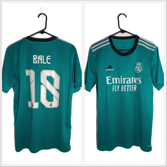 Bale 18 Real Madrid 2021 22 Medium 3rd Shirt Excellent Condition H40951