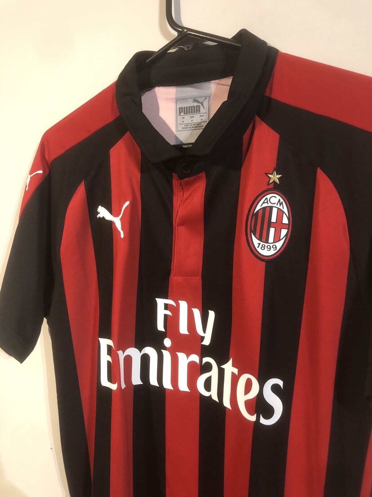 Cutrone #63 AC Milan 2018/19 Medium Home Football Shirt Jersey Trikot Puma BNWT
