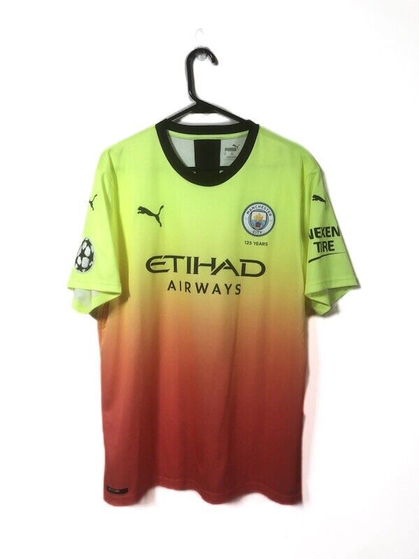 Kun Aguero Manchester City 2019 20 Xl CL 3rd Excellent Condition 755594 03