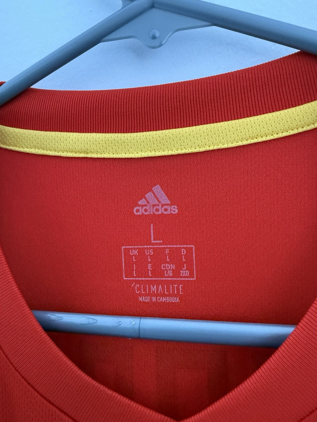 Spain Morata #7 2018 Large Home Shirt Adidas BNWT CX5355