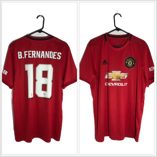 B Fernandes 18 Manchester United Xl 2019 20 Home Shirt Excellent Conditio Ed7386