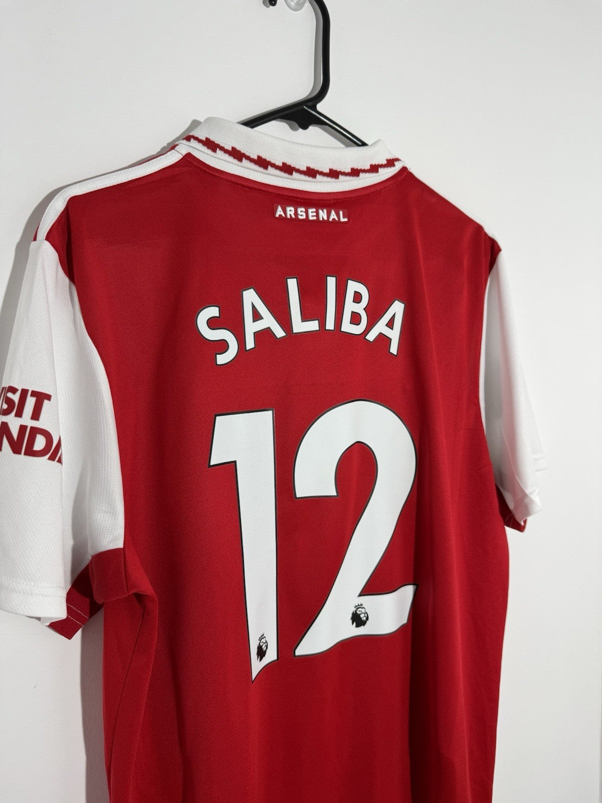Arsenal Saliba #12 2022/23 Large Home Shirt Excellent Condition H35903