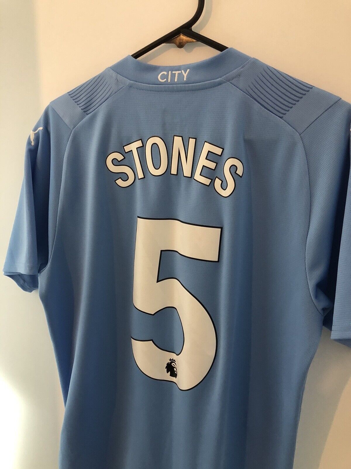 Stones 5 Manchester City 2023 24 Medium Home Shirt Excellent Condition 770438 01