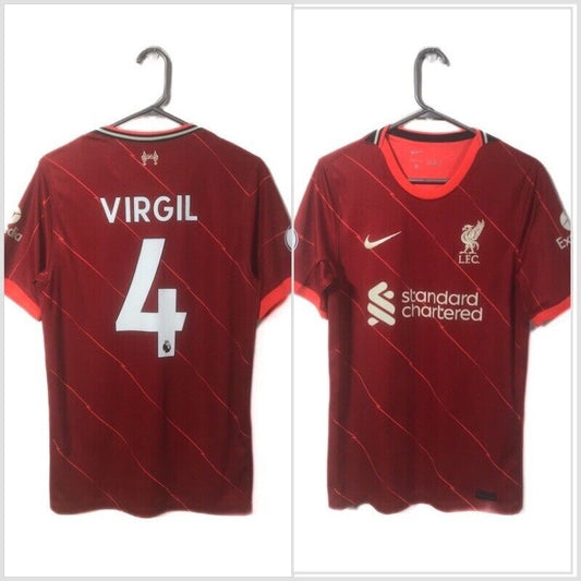 Virgil 4 Liverpool Small 2021 22 Home Shirt Nike Excellent Condition Db2560 688