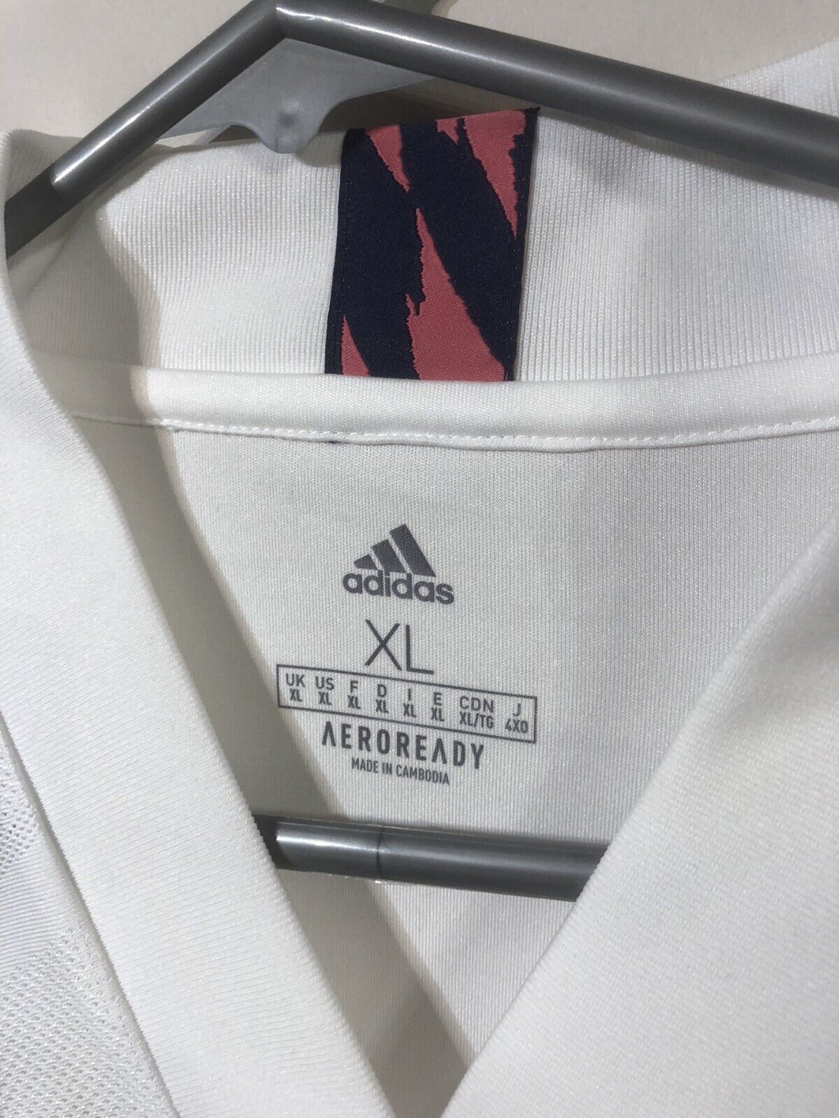 Hazard #7 Real Madrid 2020/21 X-Large L/S Home Football Shirt Jersey BNWT