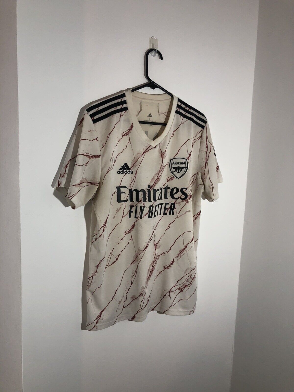 Saka #7 Arsenal 2020/21 Large Away Shirt Adidas Good Condition EH5815