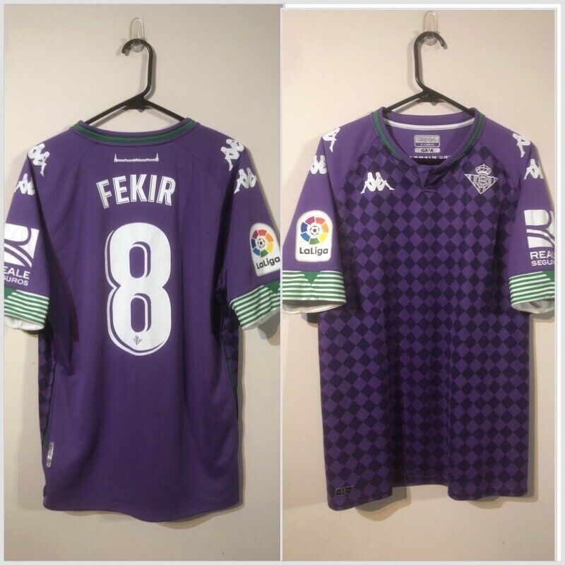 Fekir #8 Real Betis X-Large Kappa Kombat 2020/21 Away Football Shirt