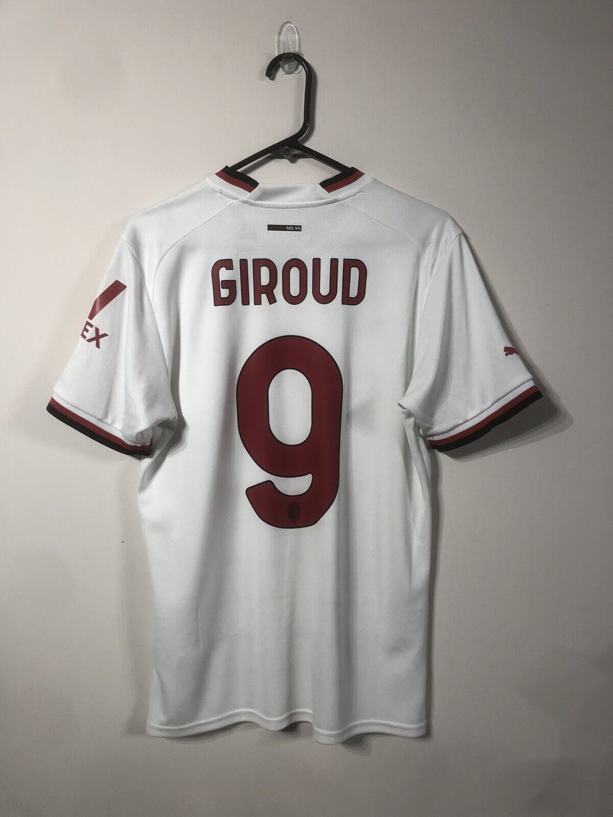 Giroud #9 AC Milan Medium 2022/23 Away Football Shirt Puma Excellent Condition
