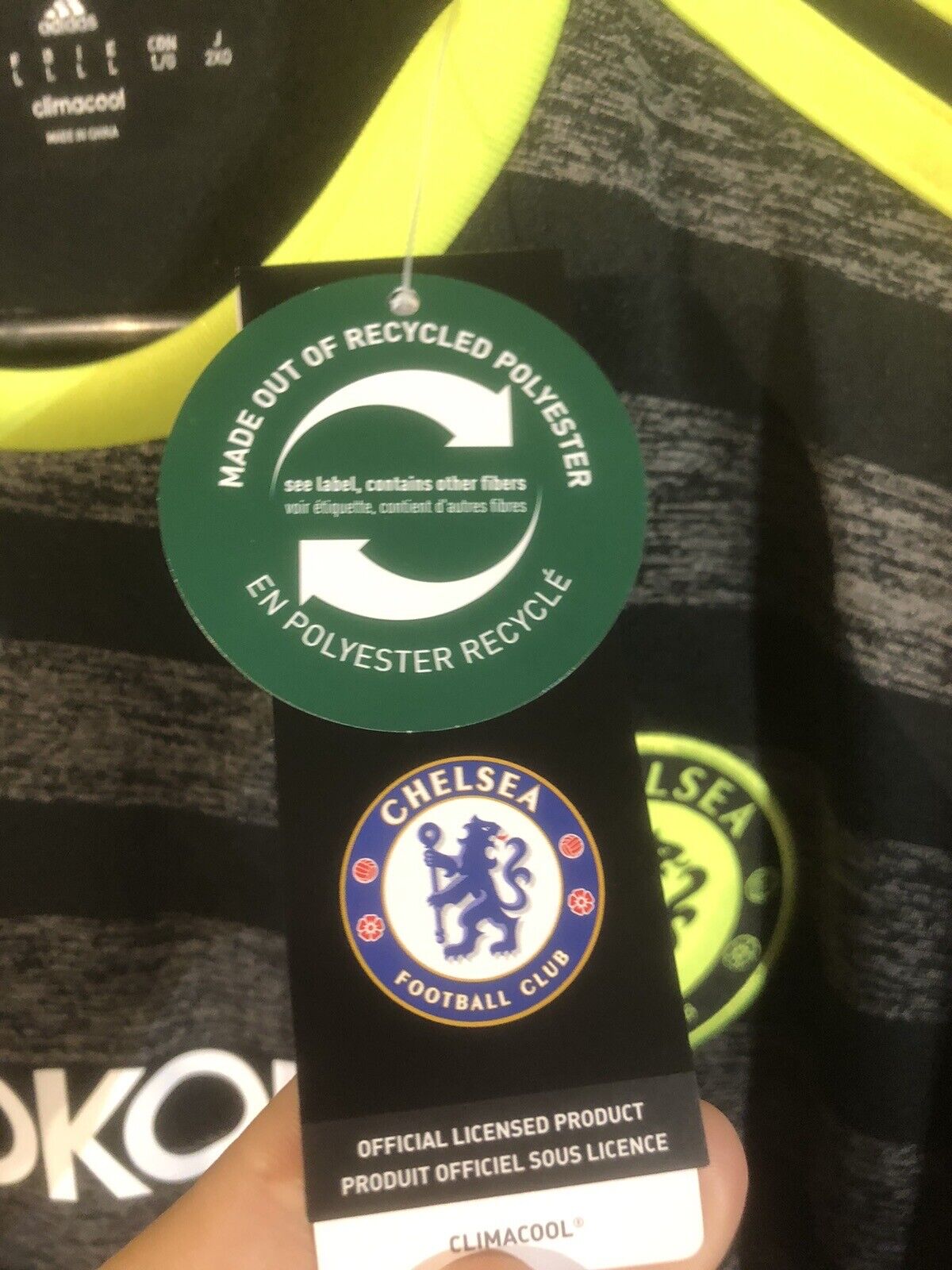Terry #26 Chelsea 2016/17 Large L/S Away Football Shirt Adidas BNWT