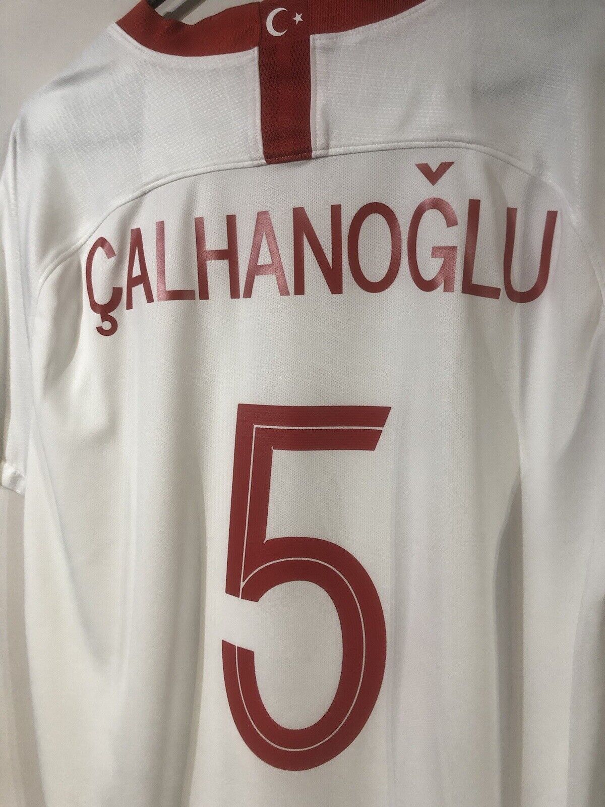 Calhanoglu #5 Turkey 2018 X-Large Away Football Shirt Nike Very Good Condition