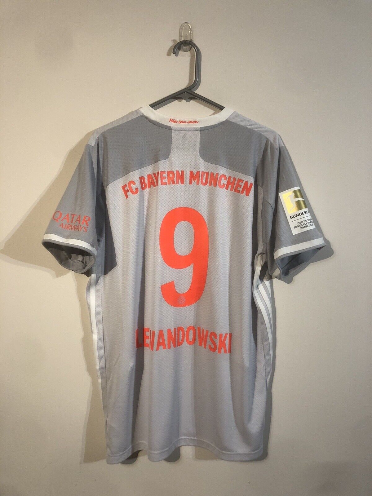 Lewandowski #9 Bayern Munich 2020/21 X-Large Away Shirt Excellent Condition