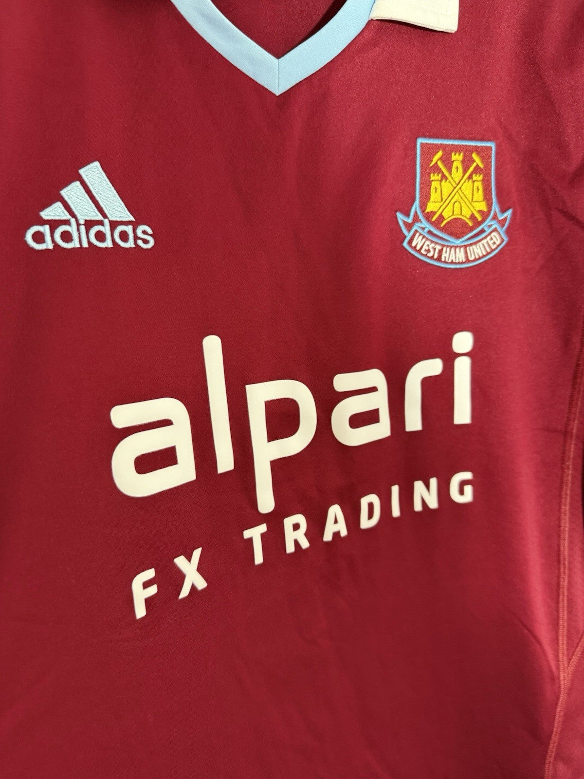 West Ham United 2013/14 Medium Home Shirt Adidas Excellent Condition F42233