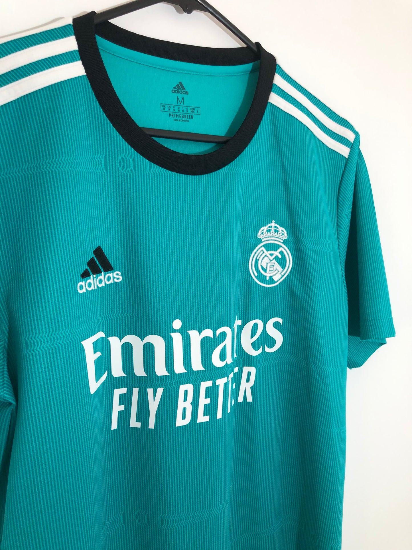 Hazard #7 Real Madrid 2021/22 Medium CL 3rd Shirt Excellent Condition H40951