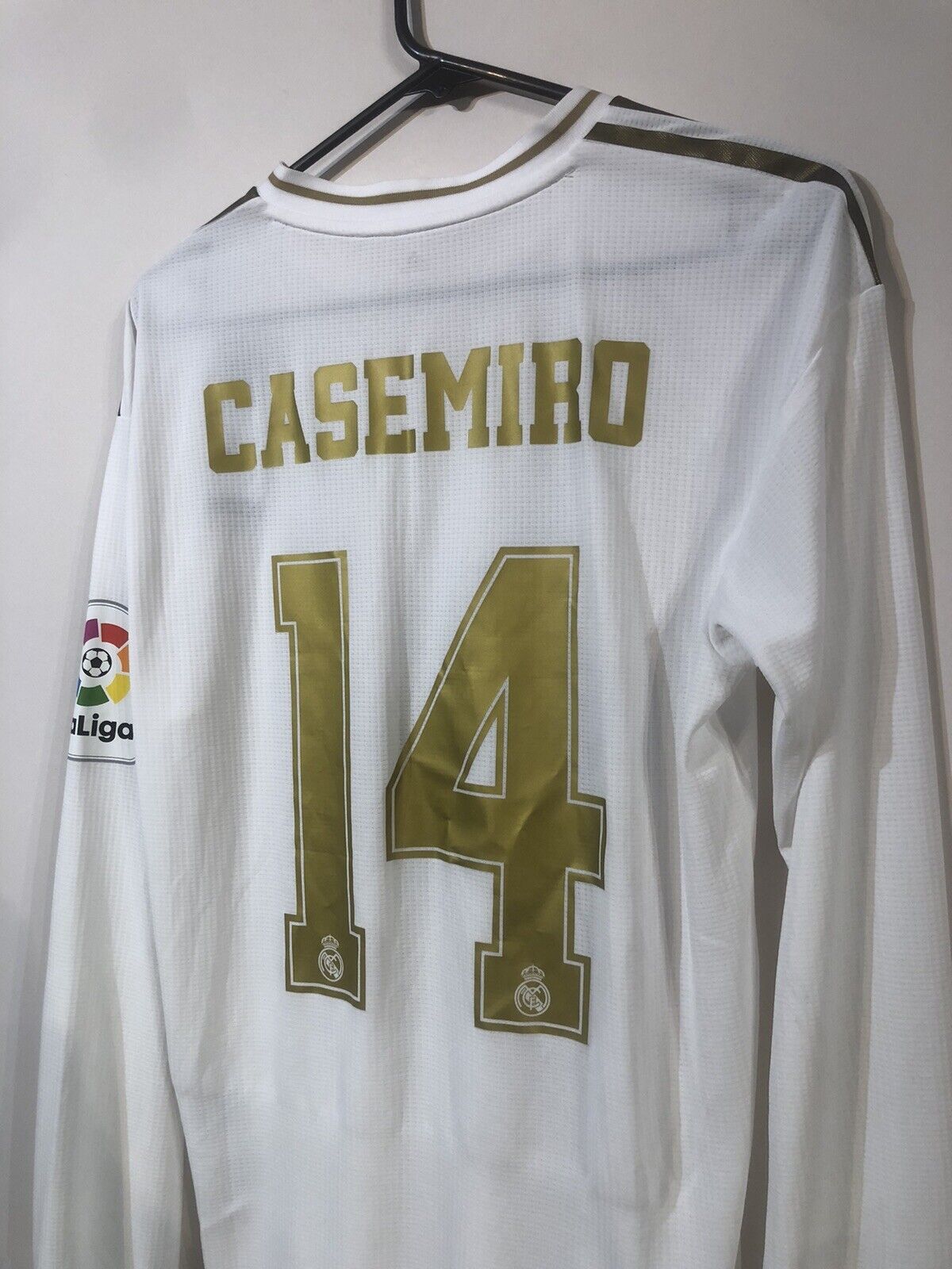 Casemiro #14 Real Madrid Euro 2019/20 Small Authentic LS Home Shirt Adidas BNWT